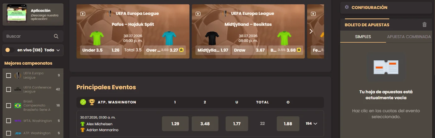 Apuestas deportivas  National Casino